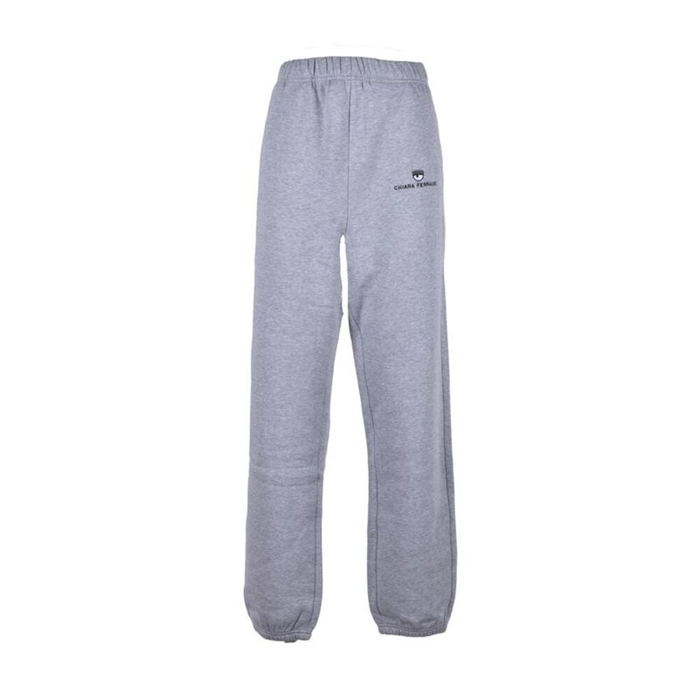 Chiara Ferragni Eye Logo Sweatpants Women Grey Trousers